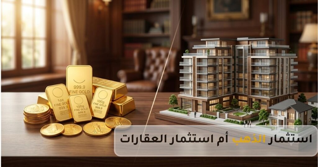 استثمار الذهب ومقارنته بالاستثمار العقاري لحفظ قيمة الأموال