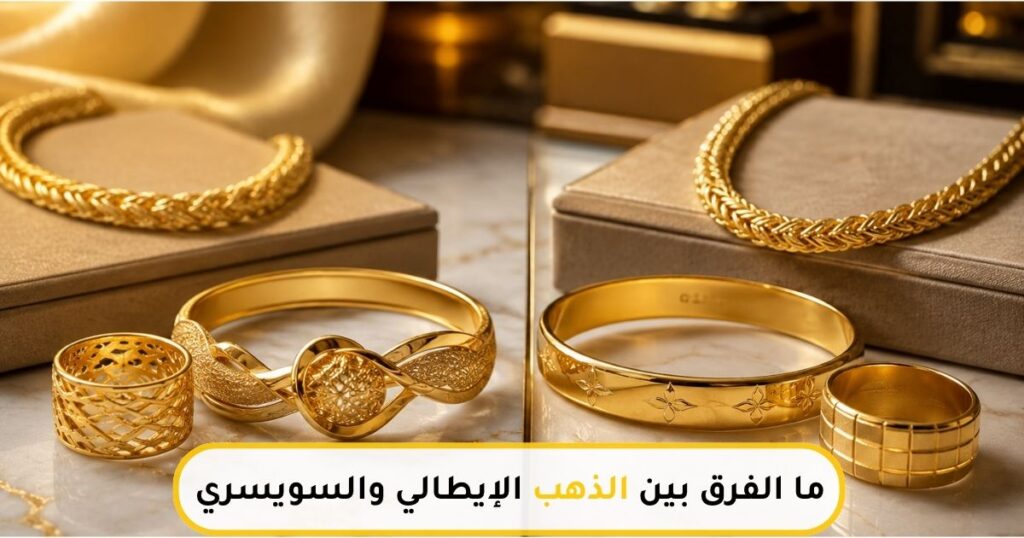 مقارنة بين الذهب الإيطالي والذهب السويسري من حيث الجودة والنقاء والاستخدام في الاستثمار والمجوهرات